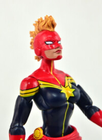 Marvel Legends Captain Marvel figure review - masked head