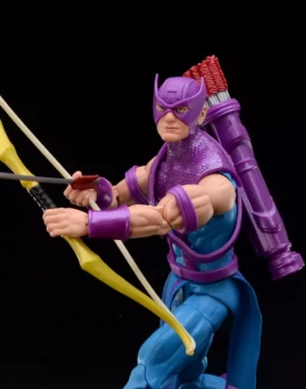marvel legends hawkeye with sky-cycle review - main pic